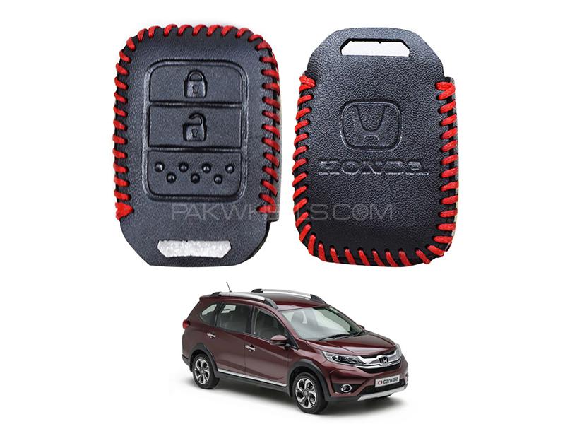 Honda BR-V 2016-2019 Keyless Remote Leather Key Cover  Image-1