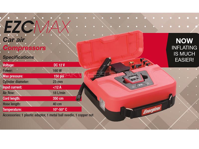 Energizer Portable Air Compressor 150psi - EZC MAX Image-1
