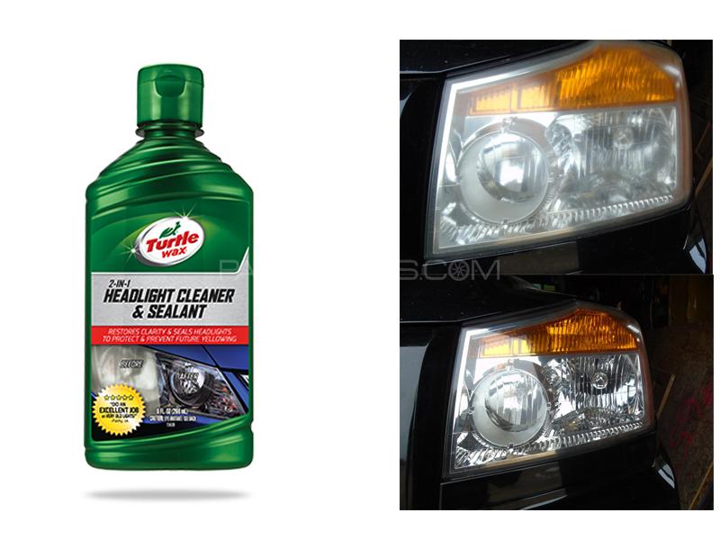 Turtle Wax 2 in 1 Headlight Cleaner And Sealant 9oz Image-1