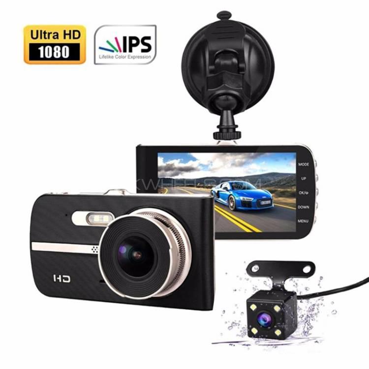 H83 2 IN 1 DUAL CAR CAMERA FRONT + BACK CAM RECORDER NIGHT VISION Image-1