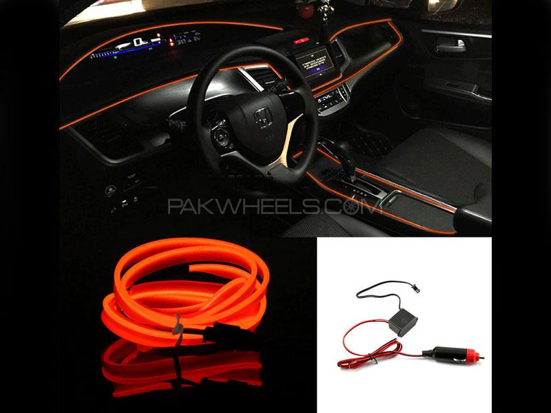 Neon Wire Glow For Interior Dashboard Orange 2m Image-1