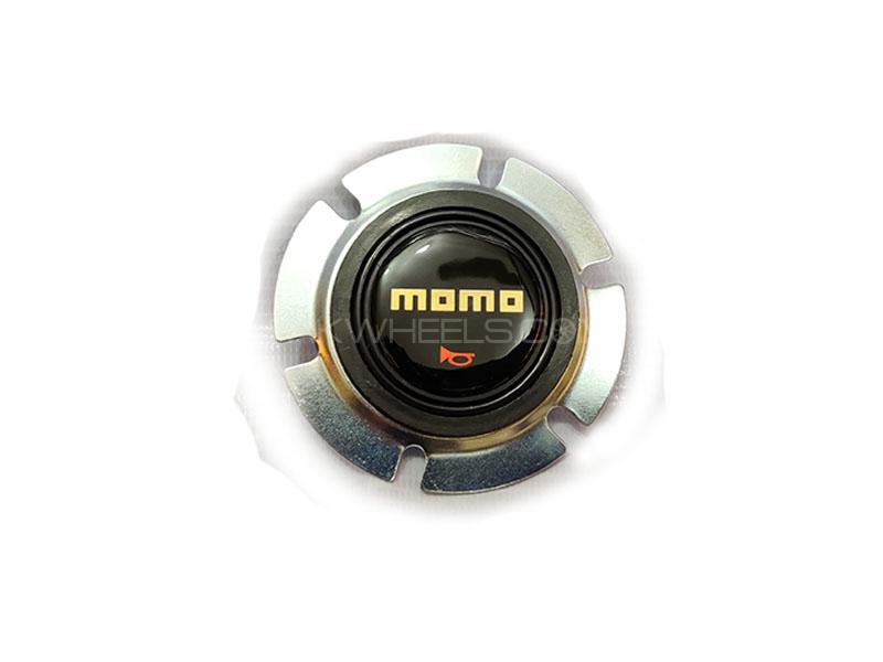 Momo Steering Horn Button For Steering Wheel Black Image-1