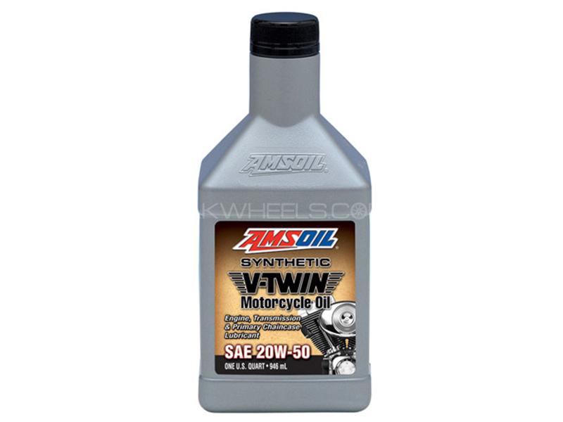 AMSOIL MotorCycle SL 20W-50 Harley Davidson Synthetic V-Twin Oil - 946ml Image-1
