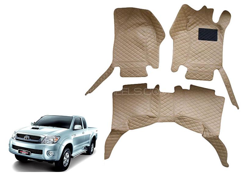 7D Floor Mat For Toyota Vigo 2010-2015 - Beige Image-1
