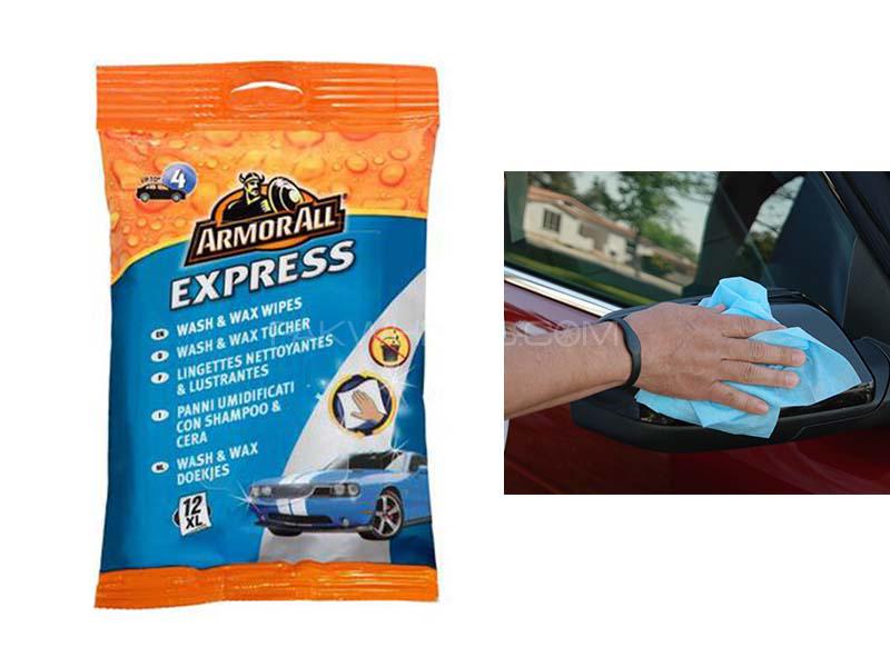 ArmorAll Express Wash & Wax Wipes - 12 XL Wipes Image-1