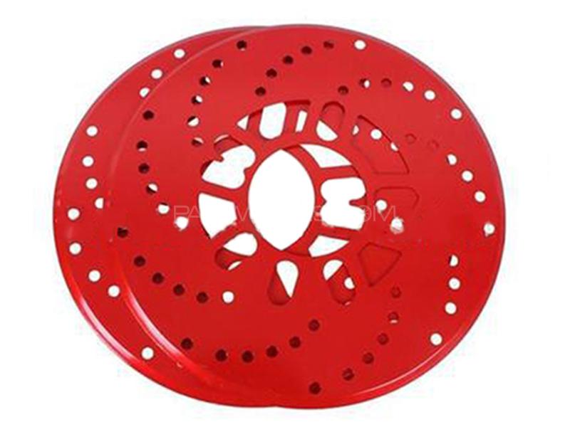 Universal Wheel Disc Brake Cover - Red
