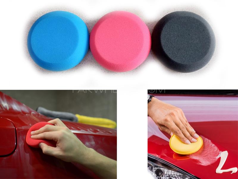 Car Wax Foam Applicator Multipurpose Pads Pack Of 5  Image-1