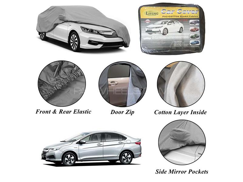 Honda Grace Non Wooven Inner Cotton Layer Car Top Cover | Anti-Scratch | Waterproof  Image-1