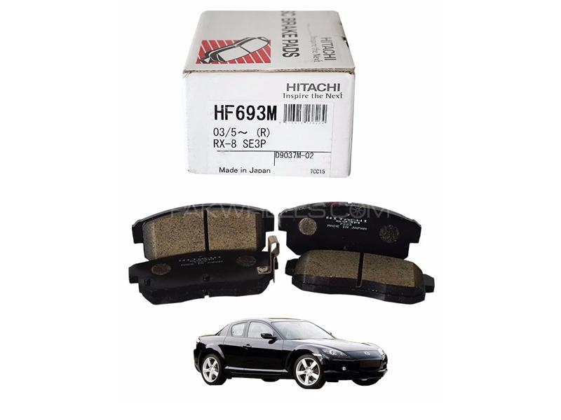 Hitachi Rear Brake Pad For Mazda Rx8 2003-2012 - HF693M Image-1