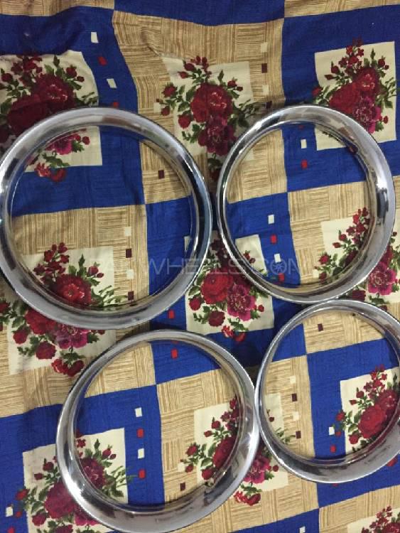cultus 13 inch crome rings for stock rims and for all cars Image-1