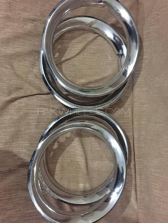 mehran 12 inch crome rings for stock rims Image-1