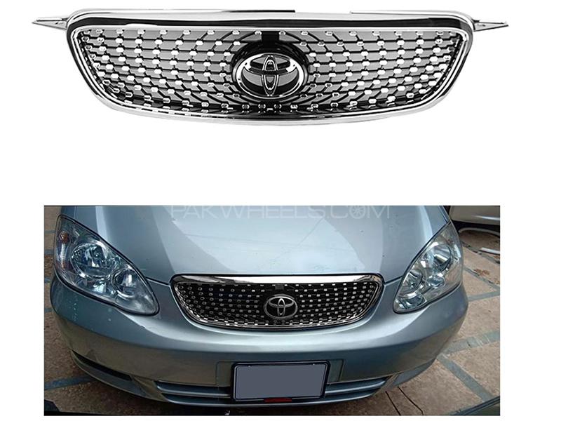 Toyota Corolla 2002-2008 Front Benz Chrome Grill Image-1