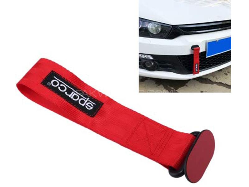 Universal Strap Tow Hook - Red Image-1