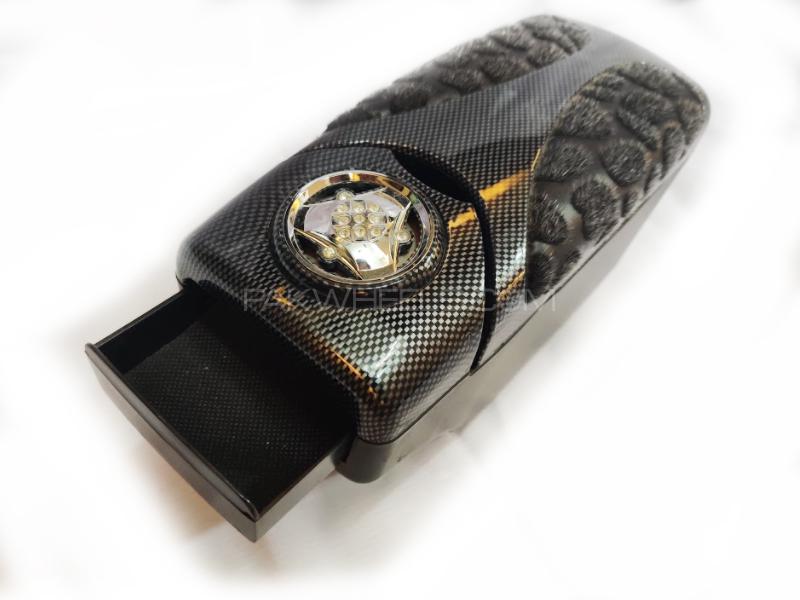 Car Universal Multi Box Arm Rest Carbon Fur D2 Car Universal Multi Box Arm Rest Carbon Fur D2 Image-2