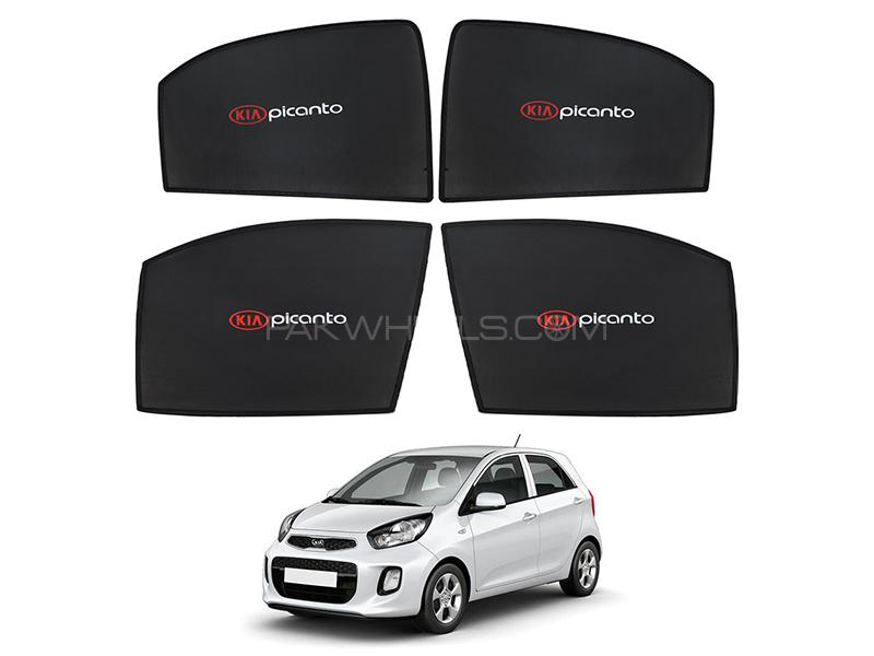 Kia Picanto 2019-2020 High Quality Sun Shades With Logo  for sale in Karachi Image-1