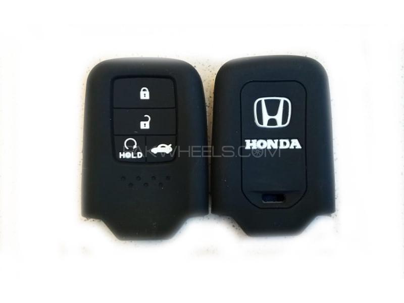 Honda Civic 2016-2020 Turbo Soft Silicone Key Cover Black Image-1