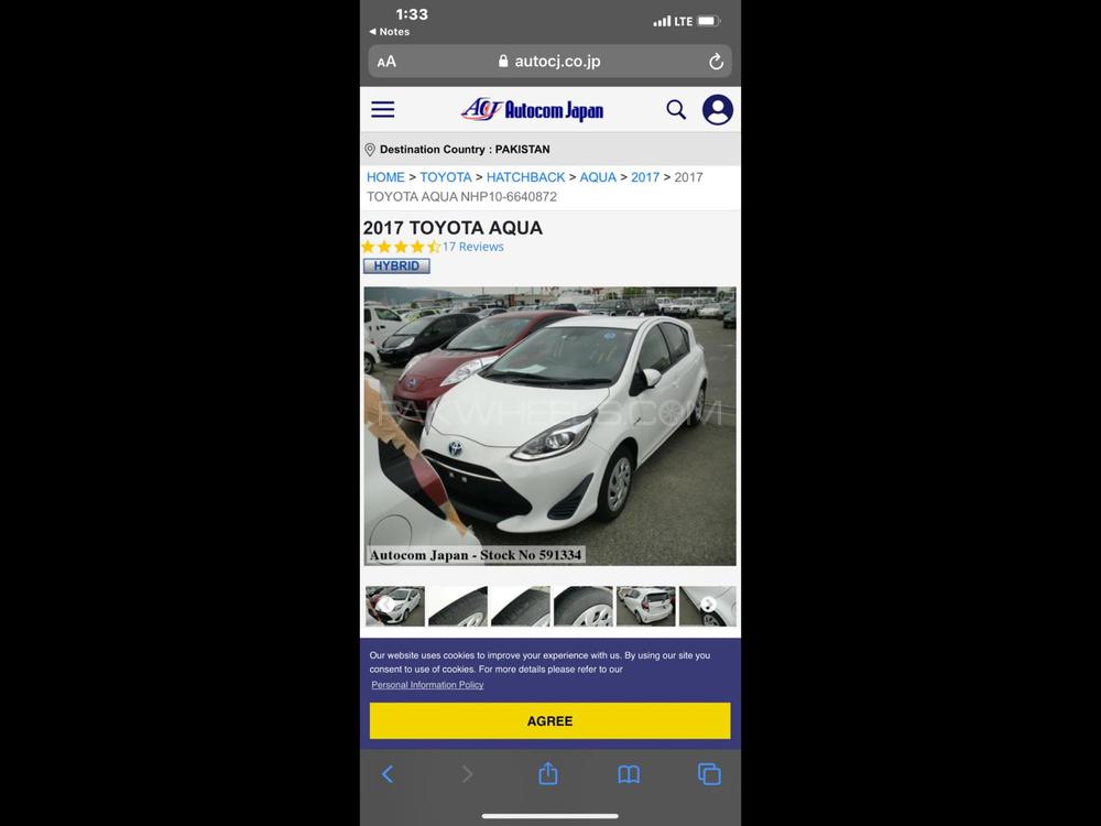 Toyota Aqua 2017 for Sale in Peshawar Image-1