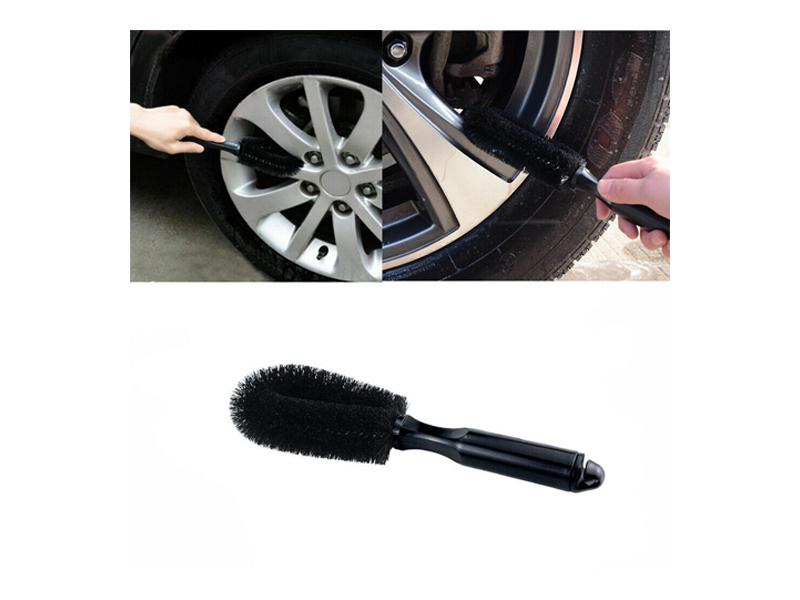 Tire Rim Cleaner Brush Black  Image-1