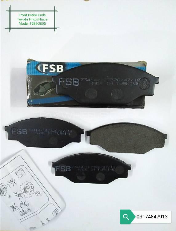 Toyota Hilux/Hiace 1985-2005 Front Brake Pads(Fsb Made In Turkey) Image-1