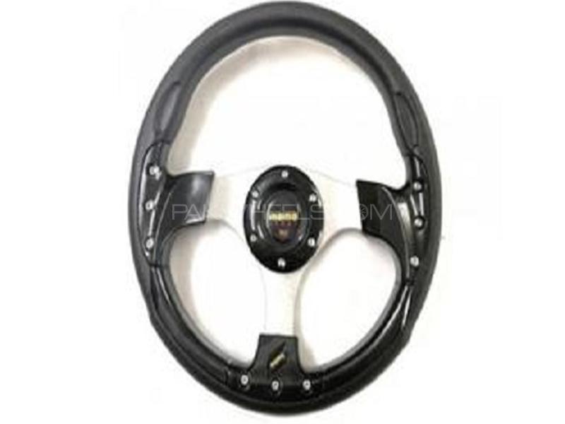 Universal Steering Wheel For All Daihatsu Cars - Black  Image-1