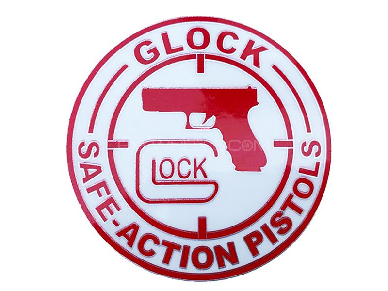 Glock Car Vinyl Sticker - Red Image-1