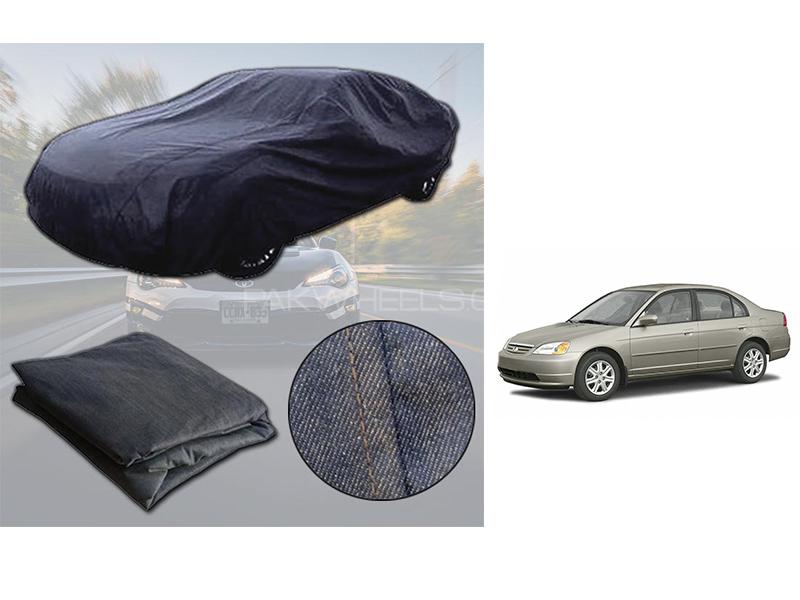 Honda Civic 2001-2004 Denim Double Stitched Top Cover  Image-1