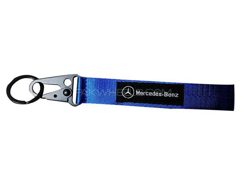 Mercedes Benz Ribbon Keychain - Blue for sale in Karachi Image-1