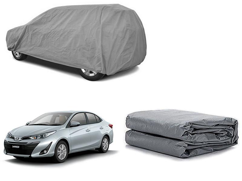 Toyota Yaris 2020-2021 PVC Cotton Fabric Top Cover - Grey  for sale in Karachi Image-1