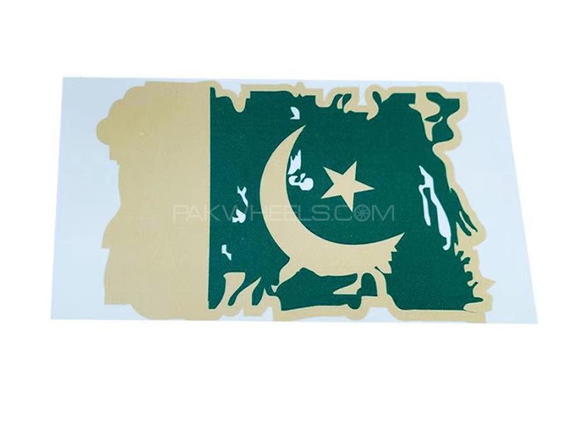 Pakistan Flag Car Vinyl Sticker  for sale in Karachi Image-1