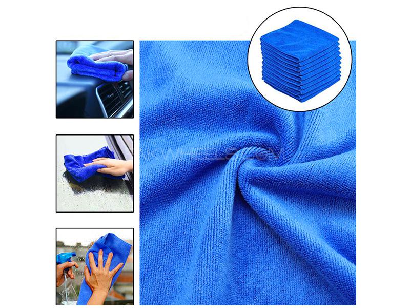 MicroFiber Cloth Blue 30cm × 60 cm - Pack Of 5 MicroFiber Cloth Blue 30cm × 60 cm - Pack Of 5 Image-2