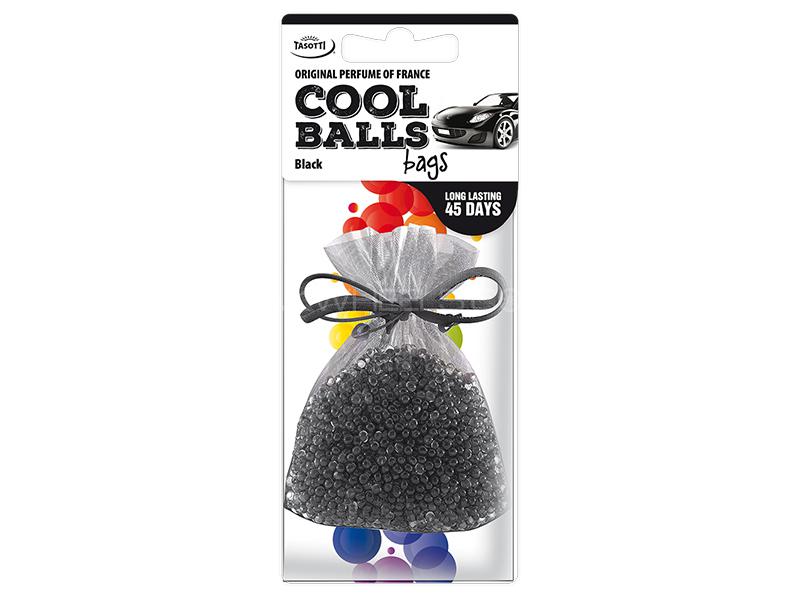 Tasotti Cool Balls Hanging Car Air Freshener - Black - Pack Of 2  for sale in Karachi Image-1