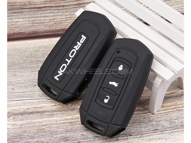 Proton X70 Soft Silicone Key Cover Black for sale in Lahore Image-1