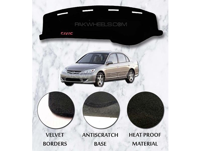 Honda Civic 2002-2006 Dashboard Cover Mat - Heat Proof Material  Image-1