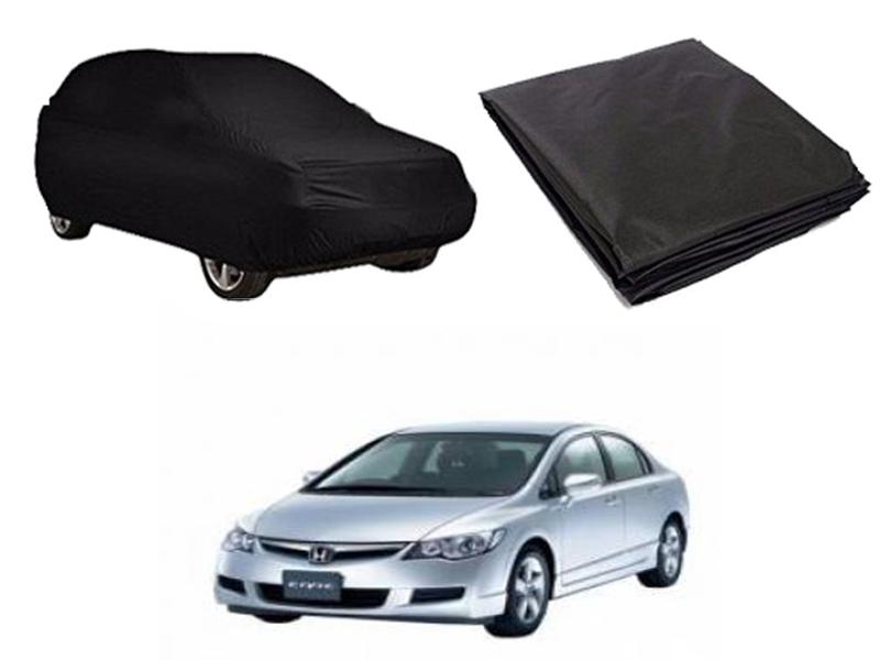 Honda Civic 2006-2012 PVC Water Proof Top Cover - Black  Image-1