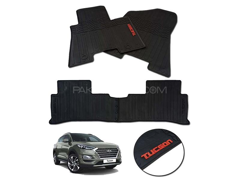 Hyundai Tucson 2020-2021 Genuine Shape PVC Floor Mats - Black  Image-1