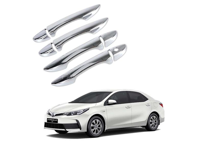 Toyota Corolla 2014-2021 Door Handles Chrome Kit  Image-1