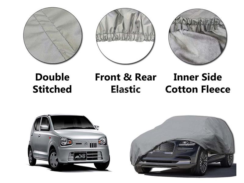 Suzuki Alto 2019-2022 PVC Cotton Double Stitched Car Top Cover  Image-1