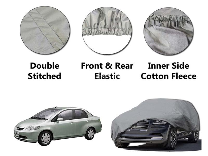 Honda City 2003-2008 PVC Cotton Double Stitched Car Top Cover  Image-1