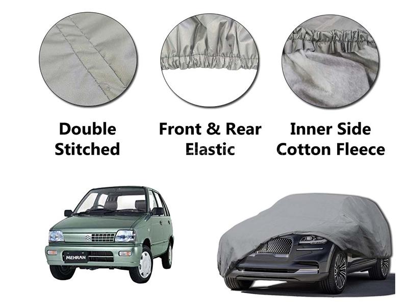 Suzuki Mehran 1988-2019 PVC Cotton Double Stitched Car Top Cover  in Karachi