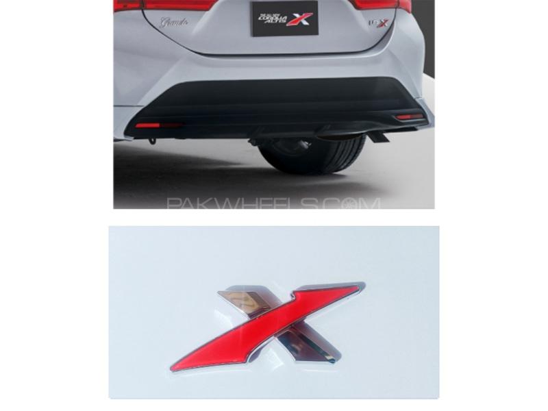 Toyota Corolla X Badge Emblem Logo Image-1