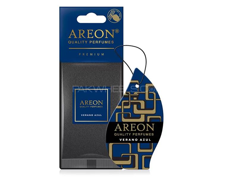 Areon Premium Hanging Card AirFreshener - Verano Azul  Image-1