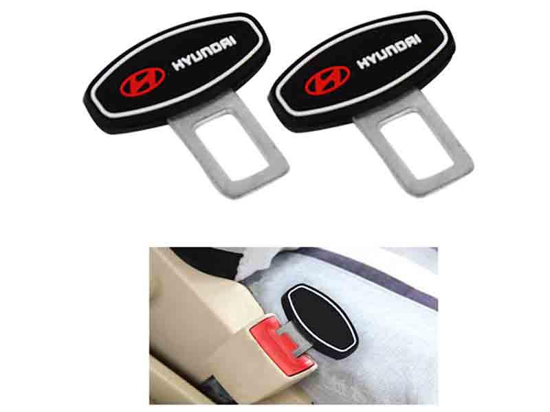 Hyundai Logo Rubber Seat Safety Belt Clip  Image-1