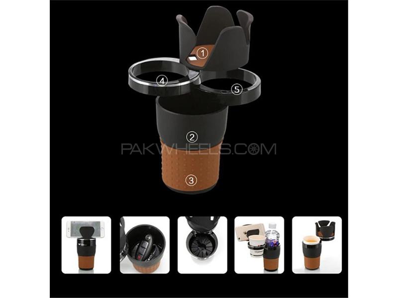 Universal Multi-Function Rotatable Car Cup Holder  Image-1