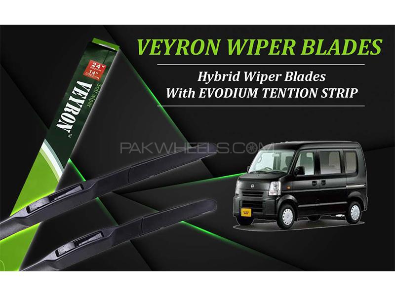 Nissan Clipper 2007-2010 VEYRON Hybrid Wiper Blades | Non Scratchable | Graphite Coated Image-1