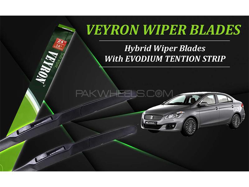 Suzuki Ciaz 2017-2020 VEYRON Hybrid Wiper Blades | Non Scratchable | Graphite Coated in Karachi
