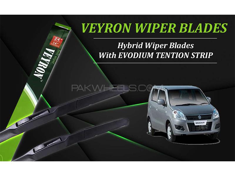 Suzuki Wagon R Local 2014-2023 VEYRON Hybrid Wiper Blades | Non Scratchable | Graphite Coated