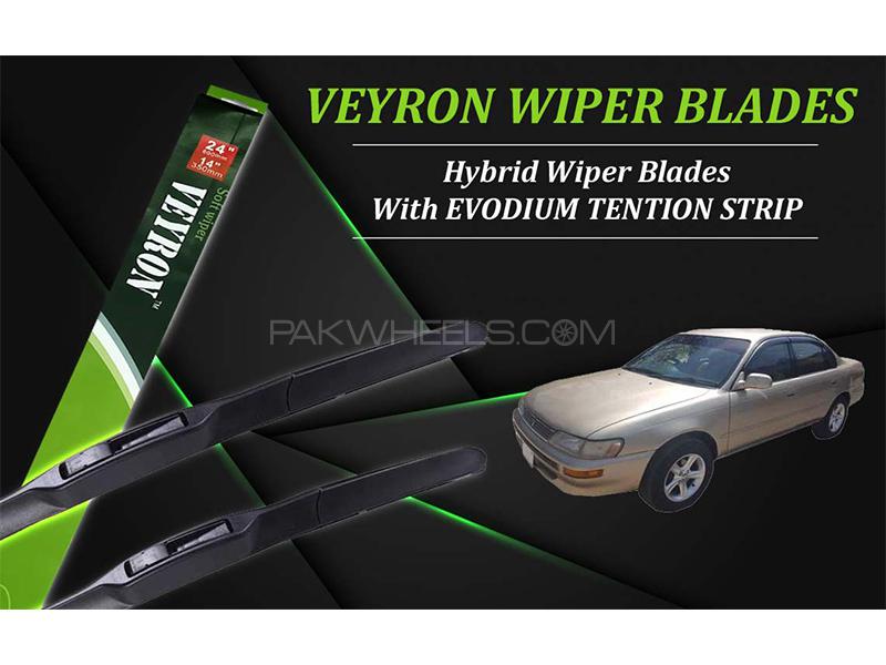 Toyota Corolla 1994-2002 VEYRON Hybrid Wiper Blades | Non Scratchable | Graphite Coated Image-1