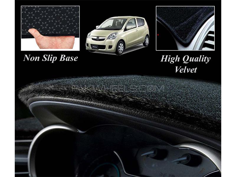 Daihatsu Mira 2006-2017 Velvet Dashboard Carpet Cover | Non Slip | Washable Image-1