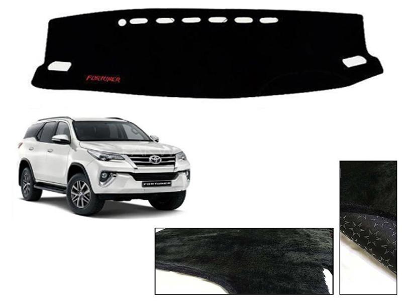 Toyota Fortuner 2017-2022 Velvet Dashboard Carpet Image-1