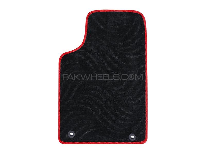 MG HS Carpet Premium Series Black Red Car Floor Mats (P1629) MG HS Carpet Premium Series Black Red Car Floor Mats (P1629) Image-3